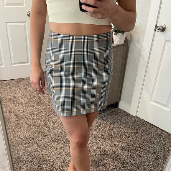 Express Plaid Skirt